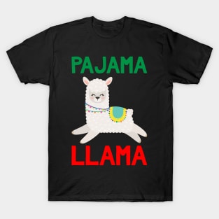 Pajama Llama - Funny Christmas Pajama Llama T-Shirt